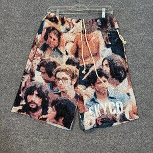 Skyco Shorts The Faces Mens Medium Tapestry All Over Print Streetwear RARE $125